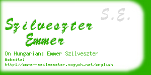 szilveszter emmer business card